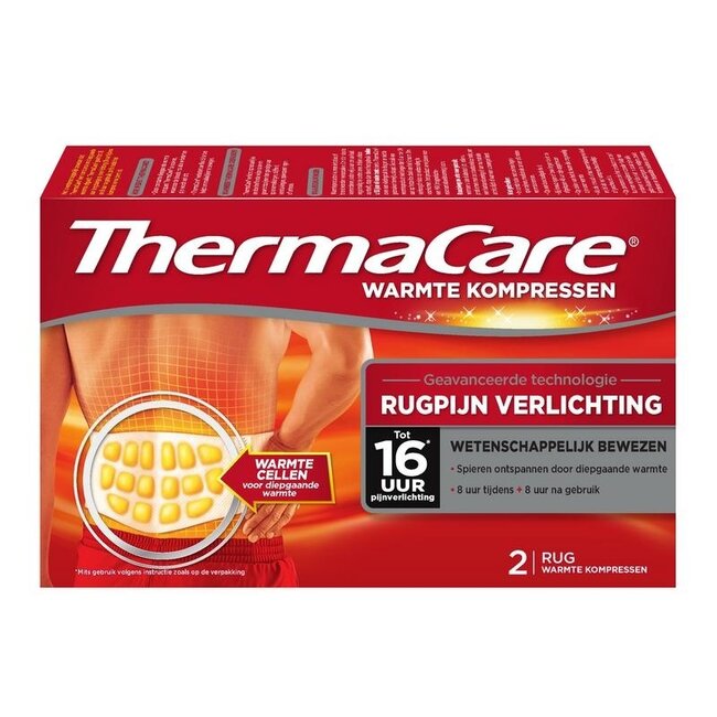 Thermacare Compresse Calde per Sollievo Mal di Schiena, 2 Pezzi