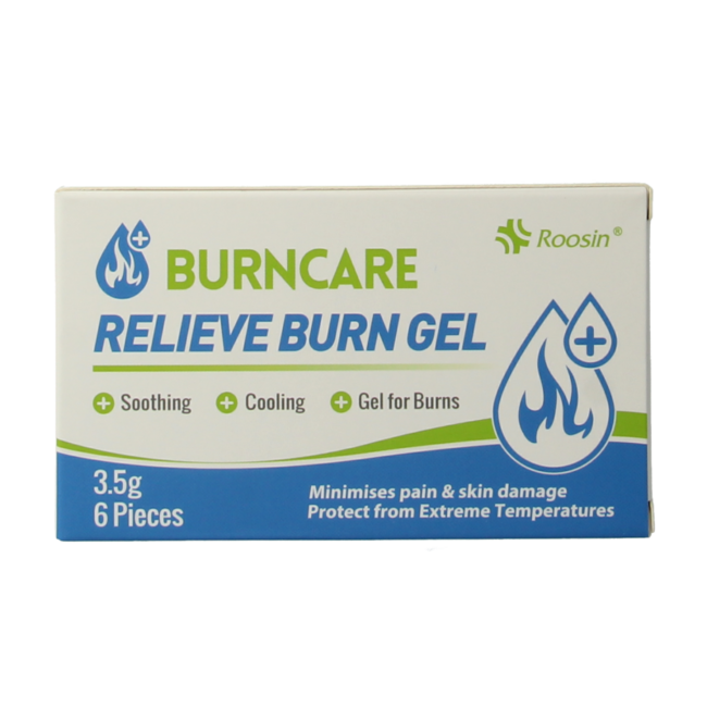 Gel Burncare en sobre de 3,5 gramos, 6 unidades