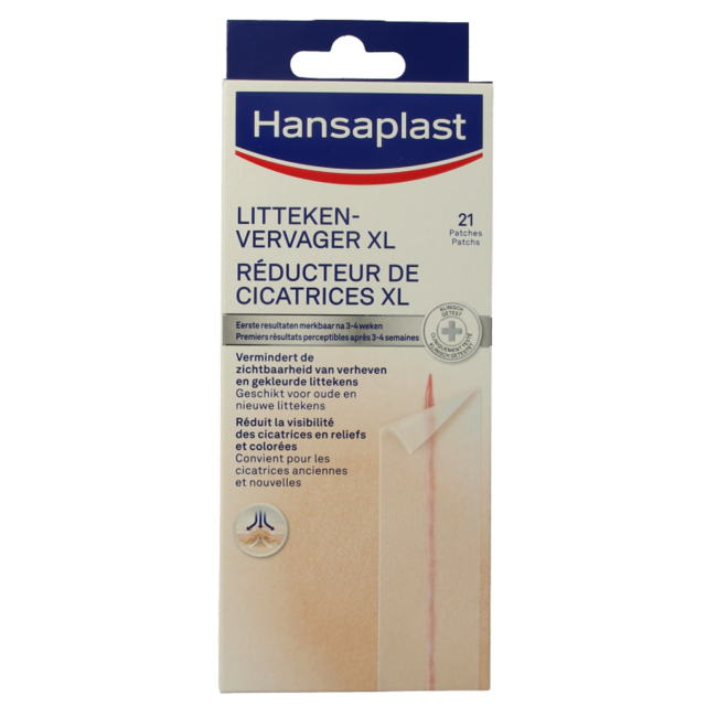 Hansaplast Plastry redukujące blizny XL, 21 sztuk
