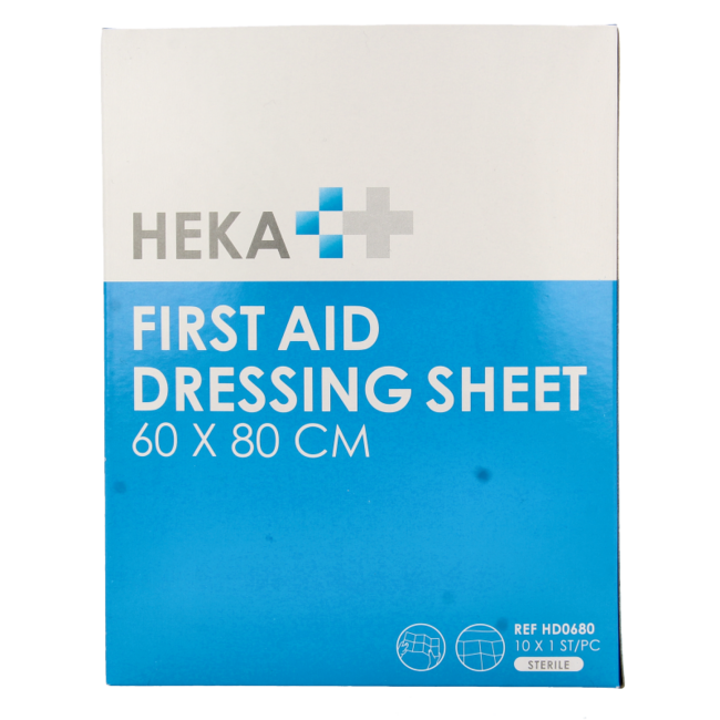 Telo Sterile per Medicazione Heka 60 x 80 cm (10 Pezzi)