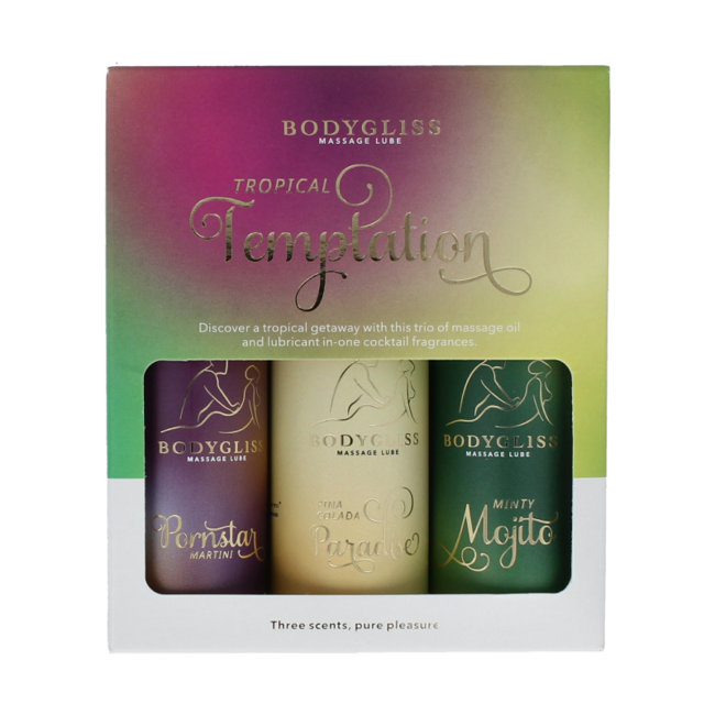 Bodygliss Tropical Temptation zestaw podróżny trzy-pak 150 mililitrów