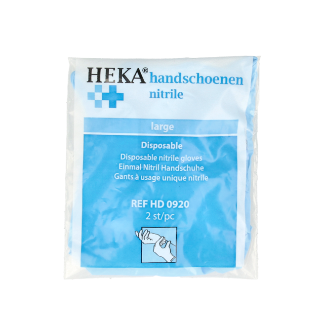 Guantes de nitrilo Heka talla L 1 par