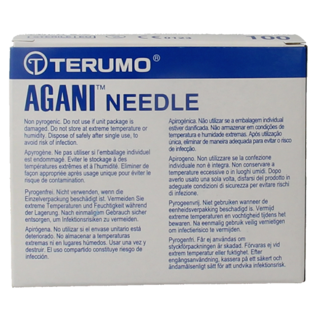 Terumo Hypodermic Needle 21G Green 0.8 x 16mm 100 Pieces