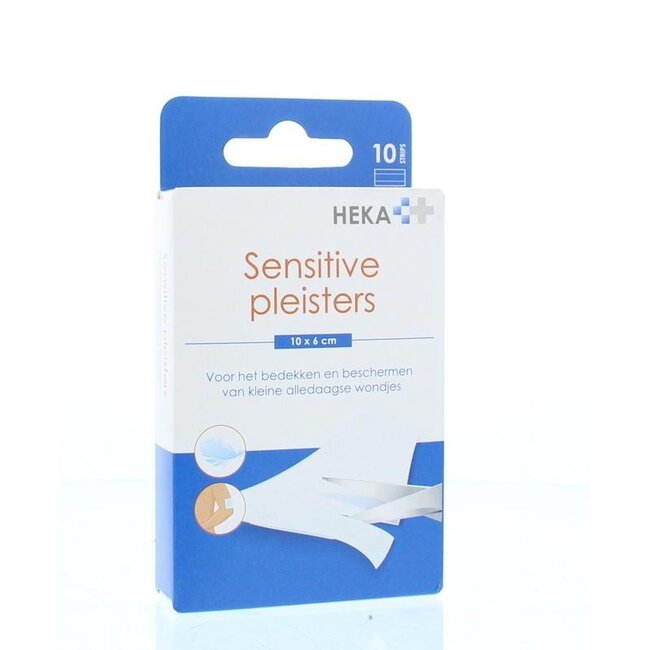 Heka Mały Plaster na Rany Sensitive 10 x 6 cm, 10 sztuk
