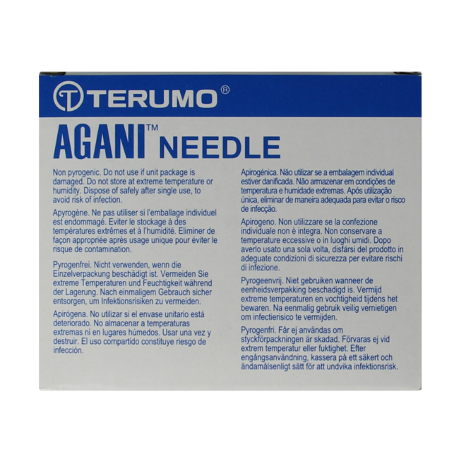 Terumo Injection Needle 38 x 0.9 Agani 100 Pieces