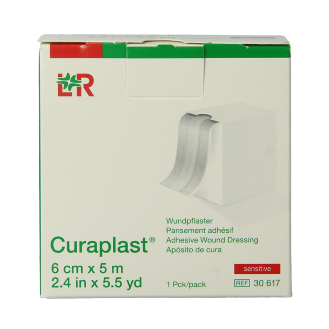 Curaplast Sensitive Wundpflaster 5m x 6cm, 1 Rolle
