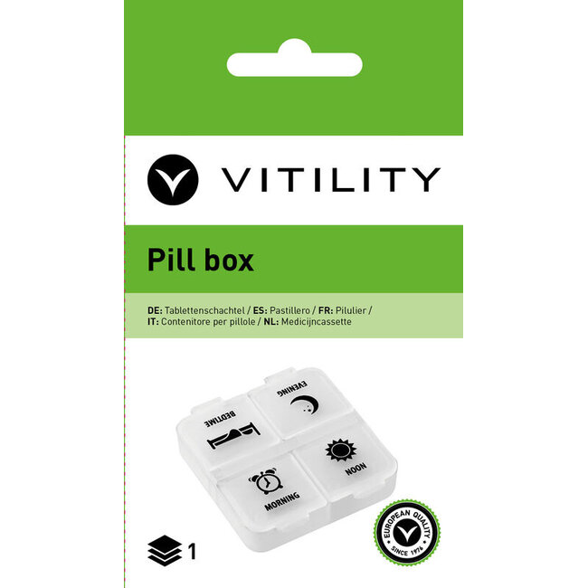 Pilulier journalier Vitility 1 pièce