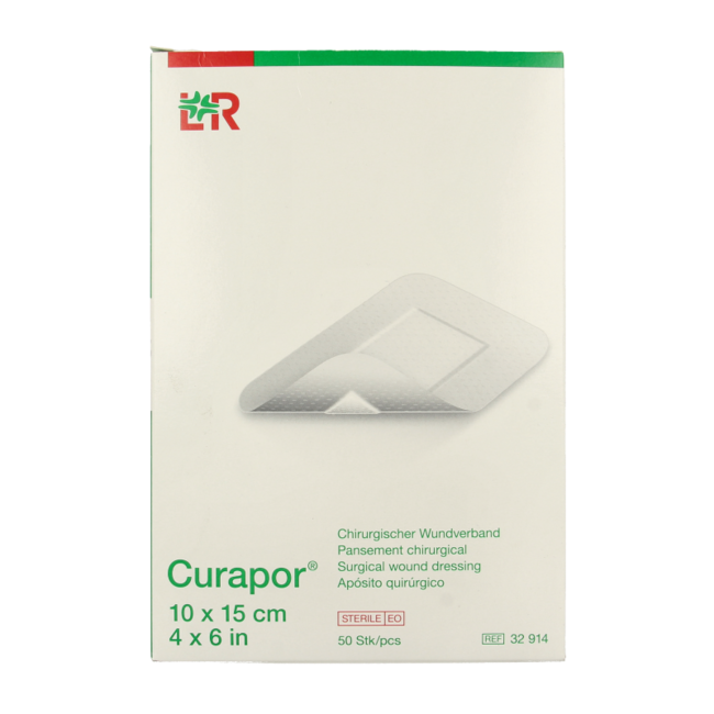 Curapor Apósito Estéril 10 x 15 cm 50 Unidades