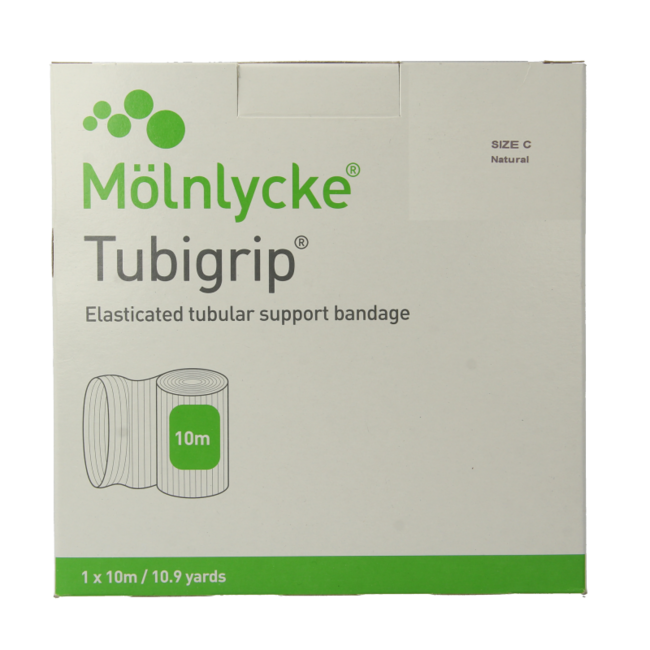 Tubigrip Bandage tubulaire élastique C 10 m x 6,75 cm blanc 1443 1 pièce
