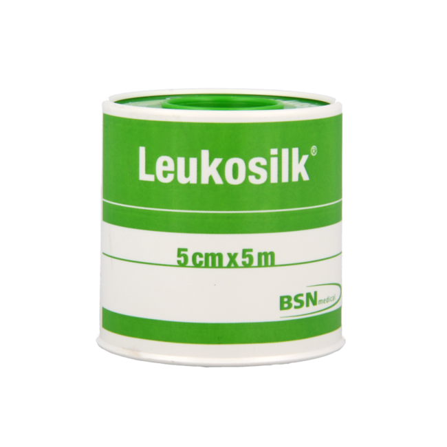 Leukosilk Fixierpflaster 5m x 5cm 1024, 1 Stück