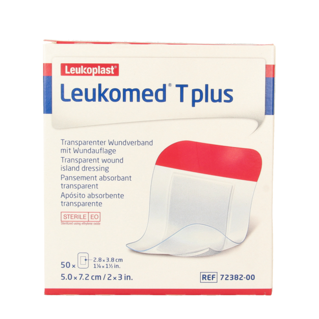 Pansement transparent Leukomed T plus 7,2 x 5 cm 50 pièces