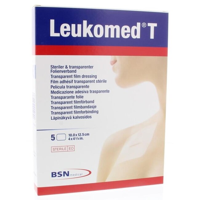 Leukomed Transparant wondverband T 10.0 x 12.5cm steriel 5 Stuks