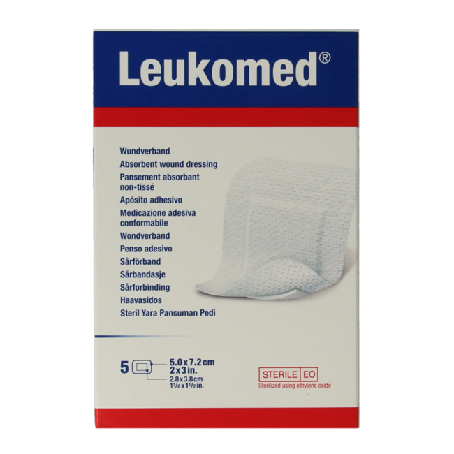 Leukomed Sterile Wound Dressing 7.2 x 5cm 5 Pack