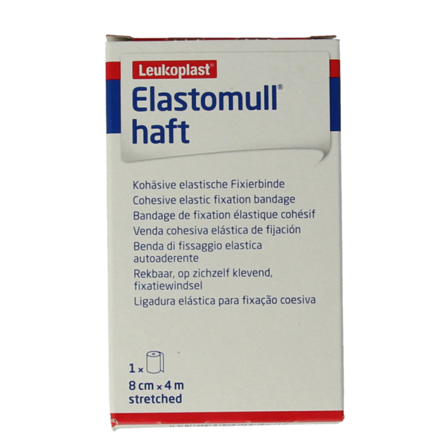 Elastomull Haft Fixierbinde 4m x 8cm 45472 1 Stück