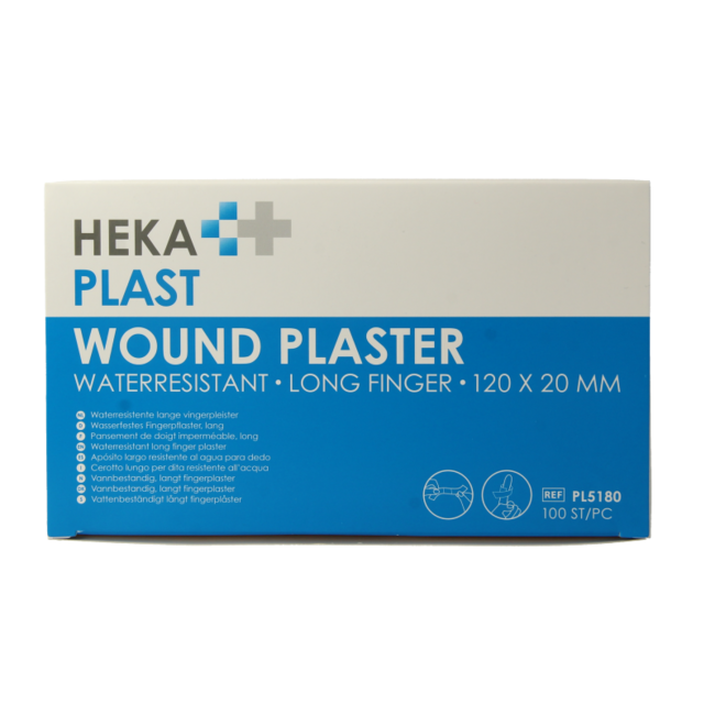Hekaplast Plaster na palec wodoodporny 120 x 20, 100 sztuk