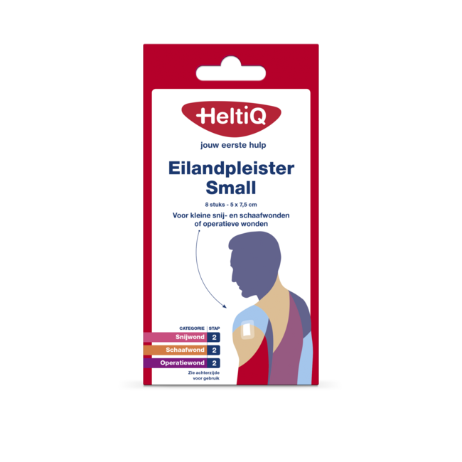 Apósitos estériles HeltiQ 5 x 7,5 cm 8 unidades