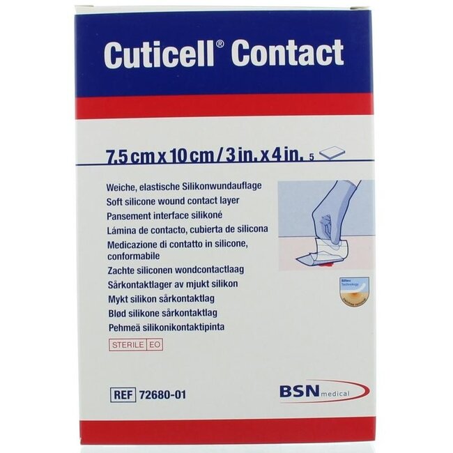 Cuticell Contact 7,5 cm x 10 cm - 5 unidades