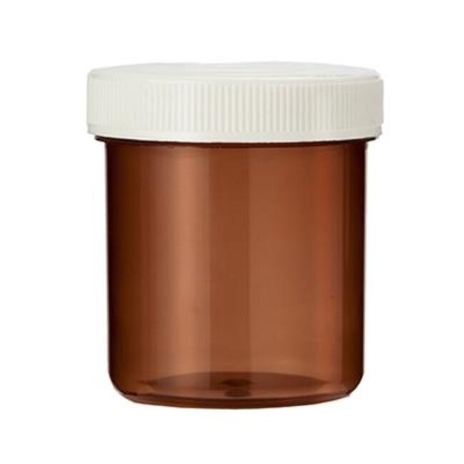 Butelka na tabletki Spruyt Hillen 40 ml, brązowa, z zakrętką, 80 sztuk