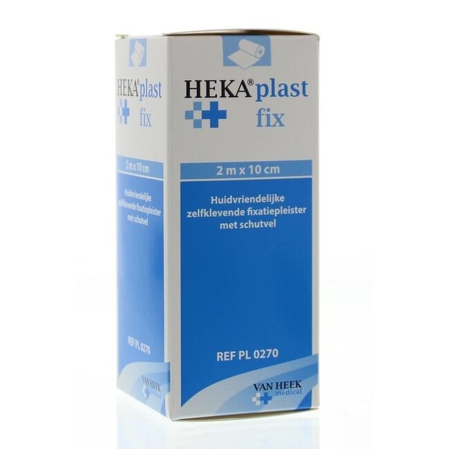 Esparadrapo Hekaplast Fix 2 m x 10 cm con papel protector 1 rol