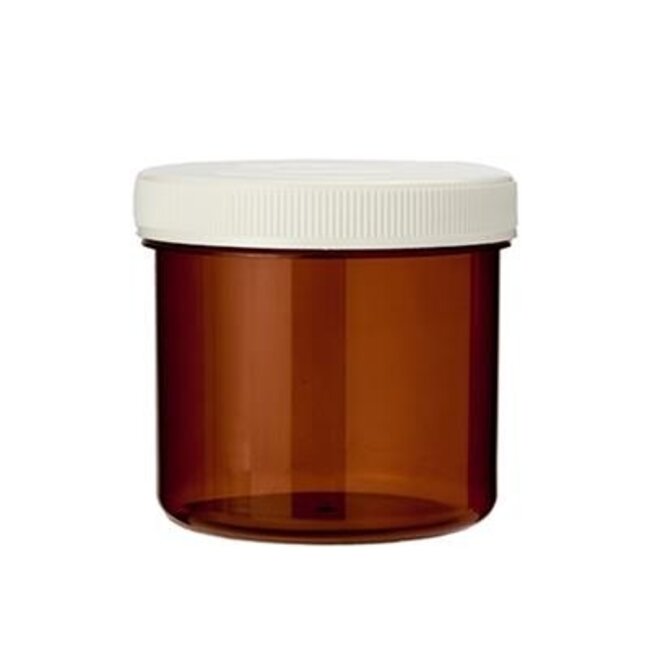 Tablettenflasche 120 ml, braun, mit Verschluss, 35 Stück