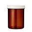 Flacone per Compresse 170ml marrone con tappo 35 Pezzi