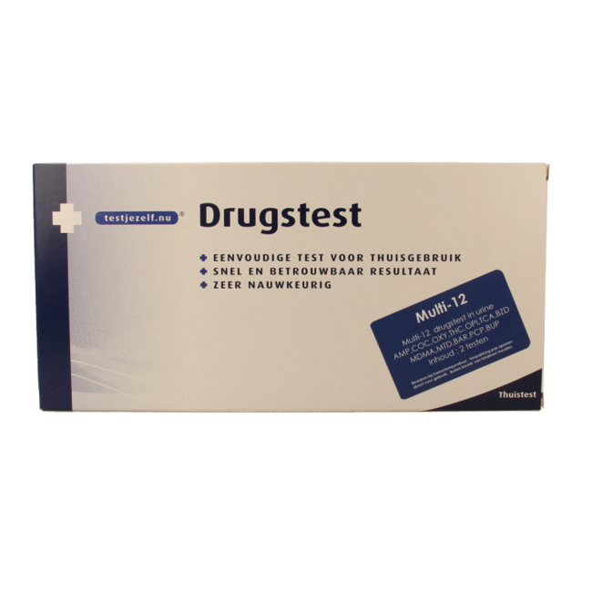 Testjezelf.nu Test multi-drogues 12 urines 2 pièces