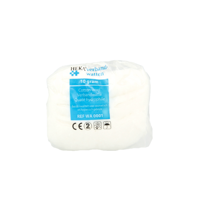 Heka Verbandwatten zigzag 10 Gram