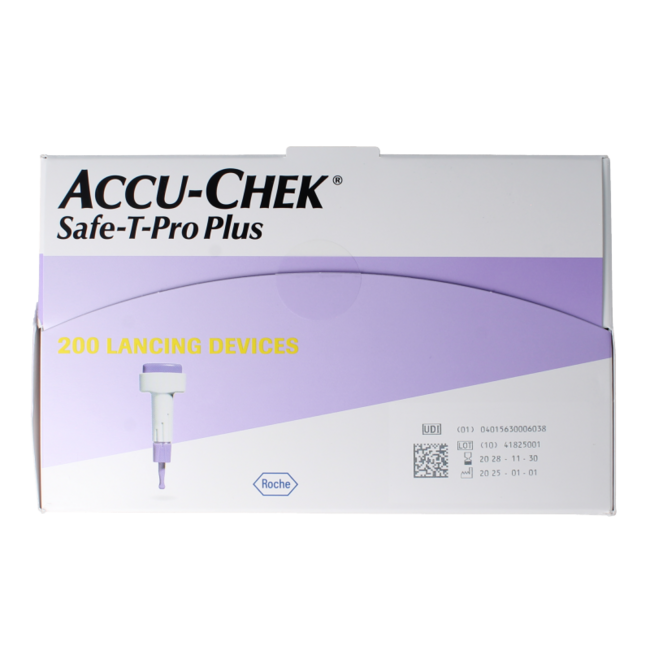 Lancettes Accu-Chek Safe-T-Pro Plus, 200 pièces
