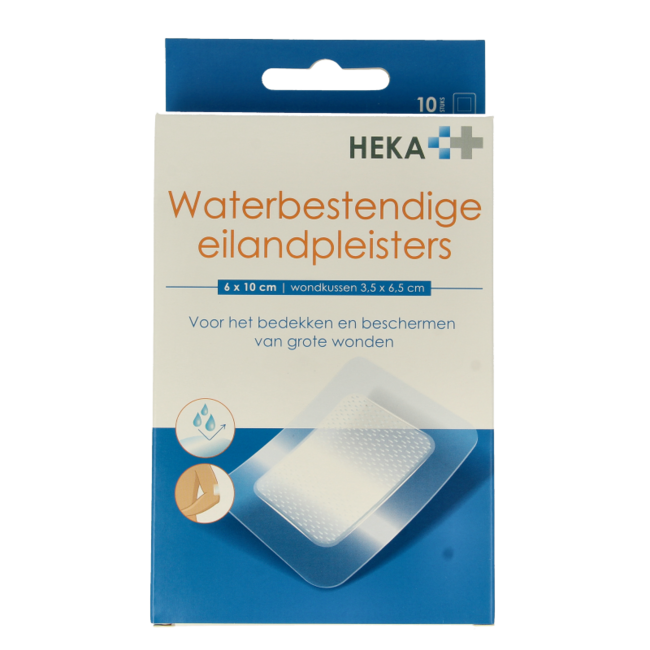 Heka Klein Hekaplast border 6cm x 10cm impermeabile 10 Pezzi