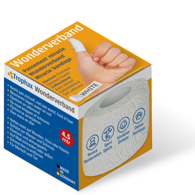 ABC Wonderverband Pansement auto-adhésif blanc 4,5 m x 5 cm 1 pièce