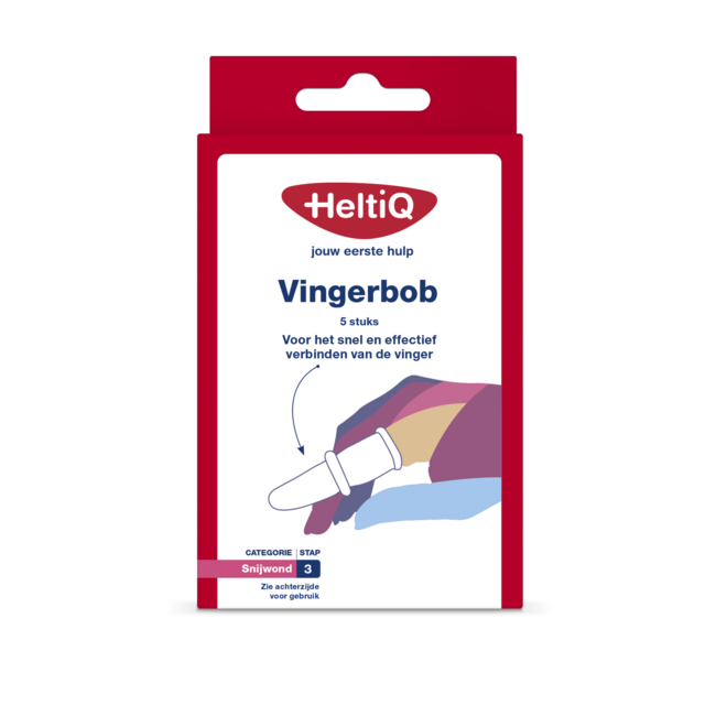 Doigtier à rouler HeltiQ Vingerbob, boîte de 5 pièces