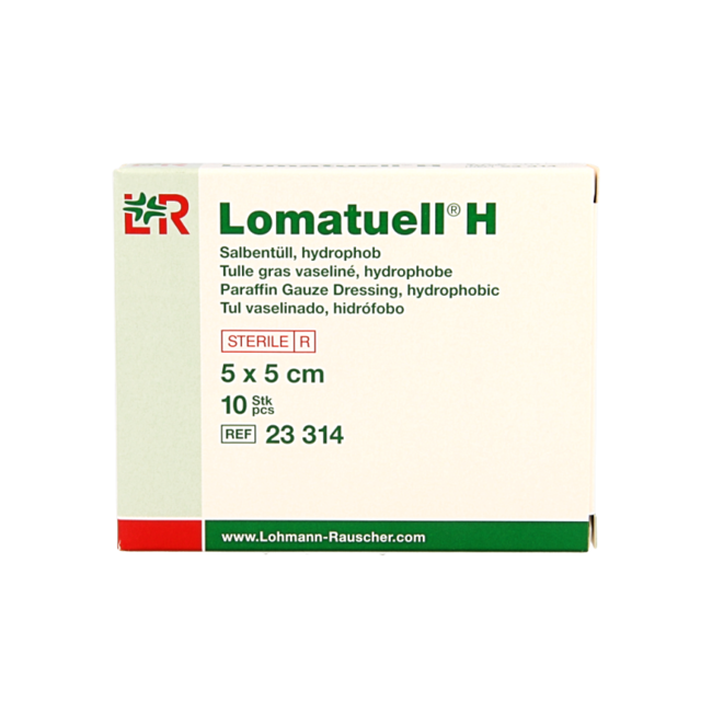 Lomatuell H Gitterverband 5 cm x 5 cm, 10 Stück