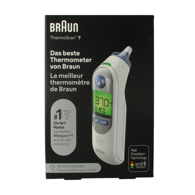 Termometr Braun Thermoscan 7 IRT 6520, 1 sztuka
