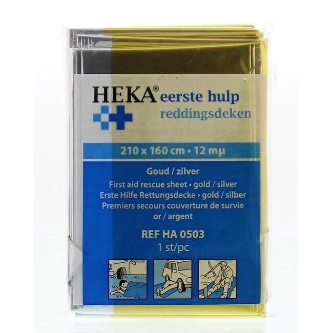 Koc ratunkowy Heka złoto/srebrny 160 x 210, 1 sztuka