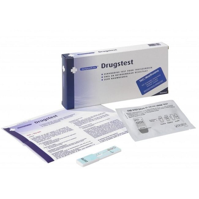Testjezelf.nu Test de dépistage de drogue THC (cannabis/marijuana) 3 unités