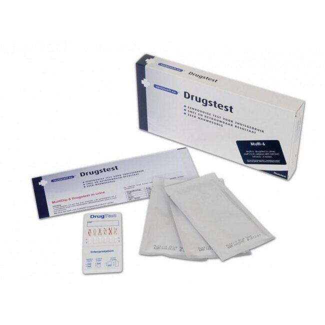 Testjezelf.nu Multi-Drug Urine Test 6-Panel - 4 Pack