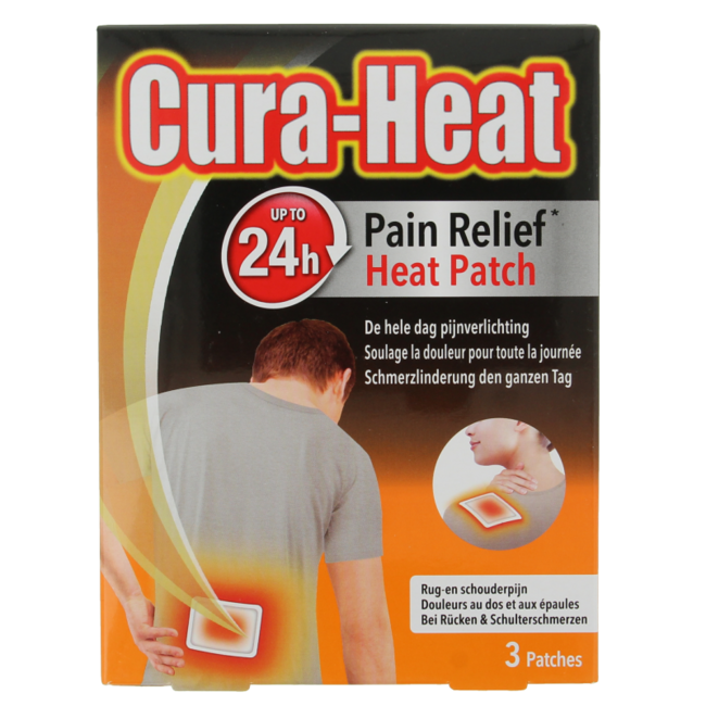 Back and shoulder heat packs 3 pieces