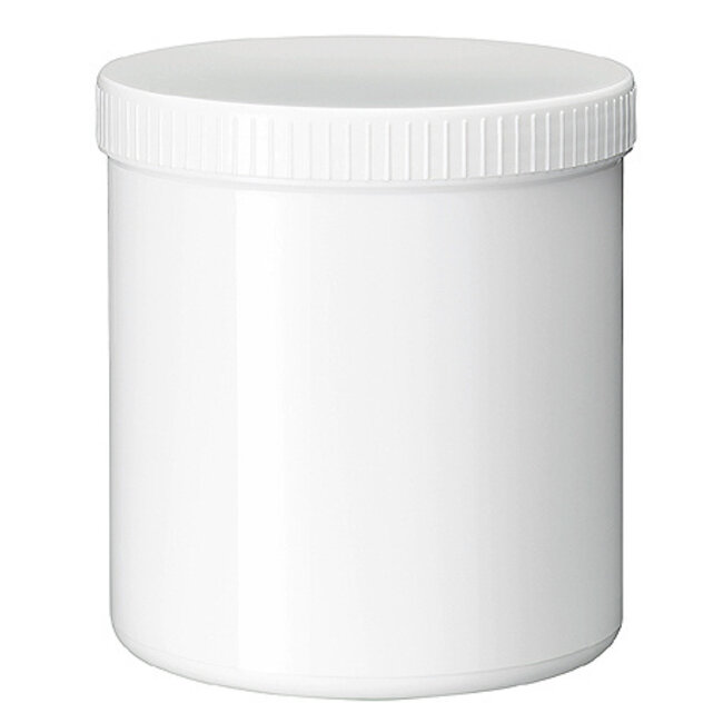 Blockland Zalfpot wit PP plastobel gedopt 1000ml 18 Stuks