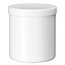 Blockland Salbentiegel weiß PP Plastobel mit Deckel 1000ml 18 Stück