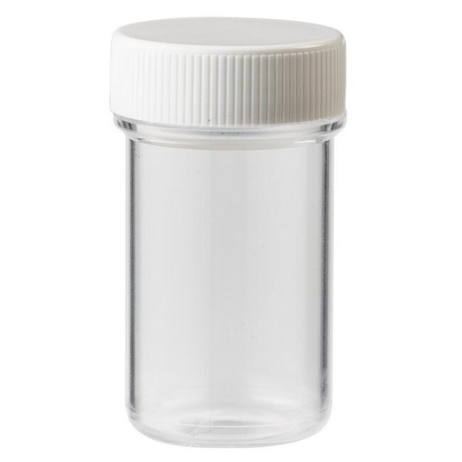 Butelka na tabletki Blockland Plastobel, przezroczysta, z zakrętką, 20 ml, 138 szt.