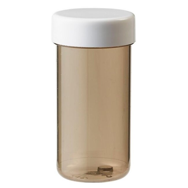 Frasco para tabletas Blockland Plastobel marrón con tapón 15 ml 207 unidades