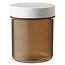Flacon à comprimés Blockland Plastobel brun avec bouchon 70 ml 56 pièces