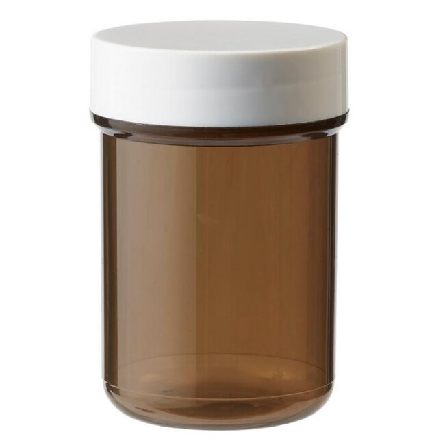 Plastobel tablet bottle brown capped 35ml 90 pieces