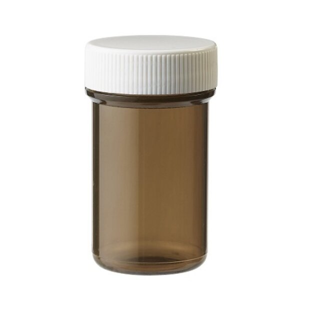 Flacon à comprimés Plastobel brun avec bouchon 20 ml 138 pièces