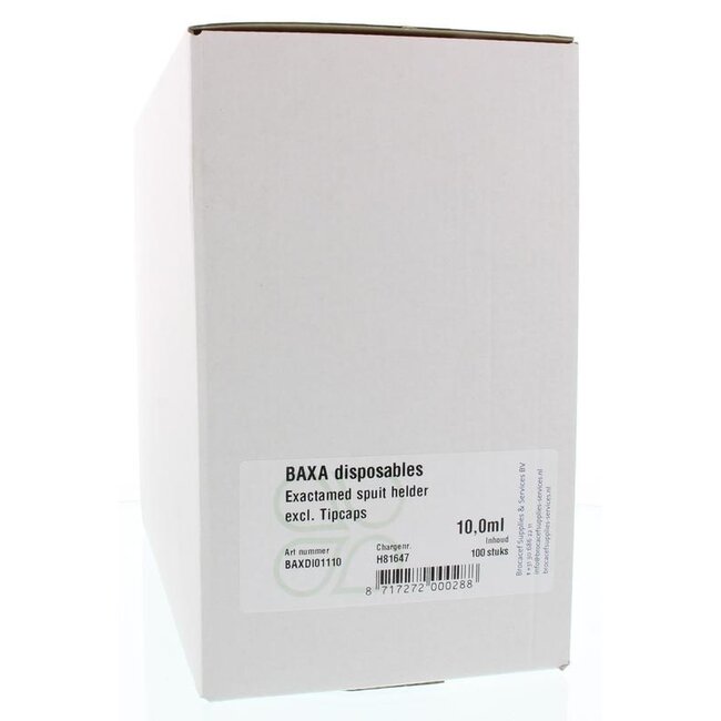 Seringue doseuse Baxa Exact NL 10 ml, 100 pièces