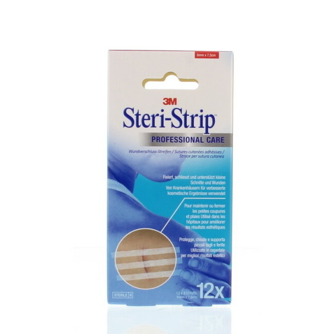 3M Steristrips 6 x 75 mm, 12x2 Streifen pro Bogen, 12 Stück