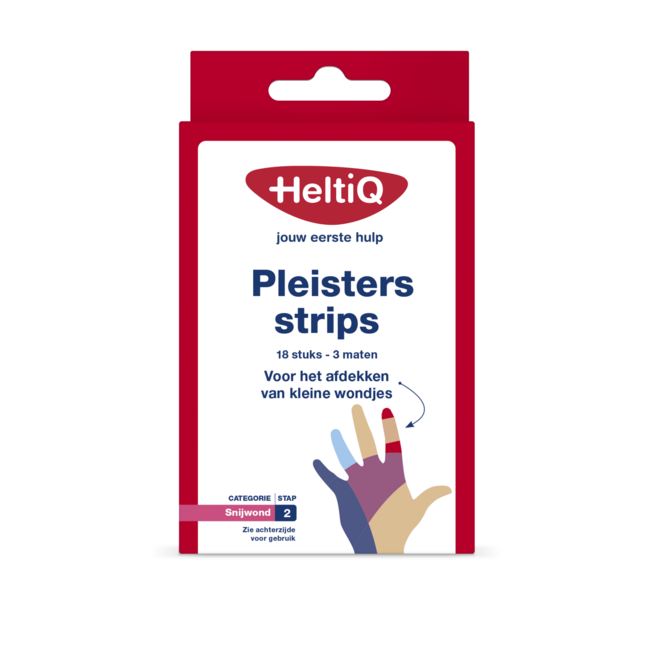 Heltiq Pleisterstrips waterafstotend & elastisch 18 Stuks