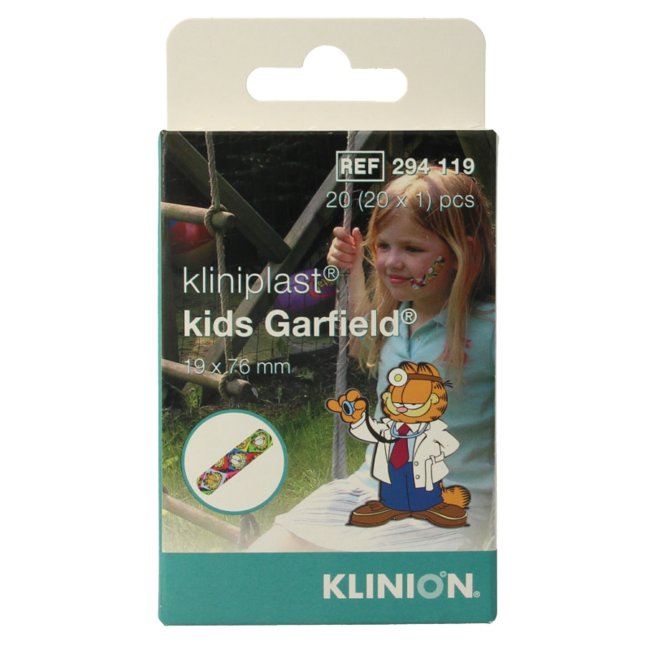 Plastry Kliniplast Klinipleister dla dzieci Garfield 294119, 20 sztuk
