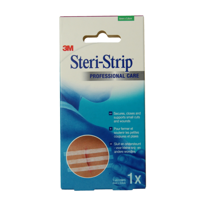 3M Steri-Strip Wundverschlussstreifen 6 x 38 mm, 6 Stück