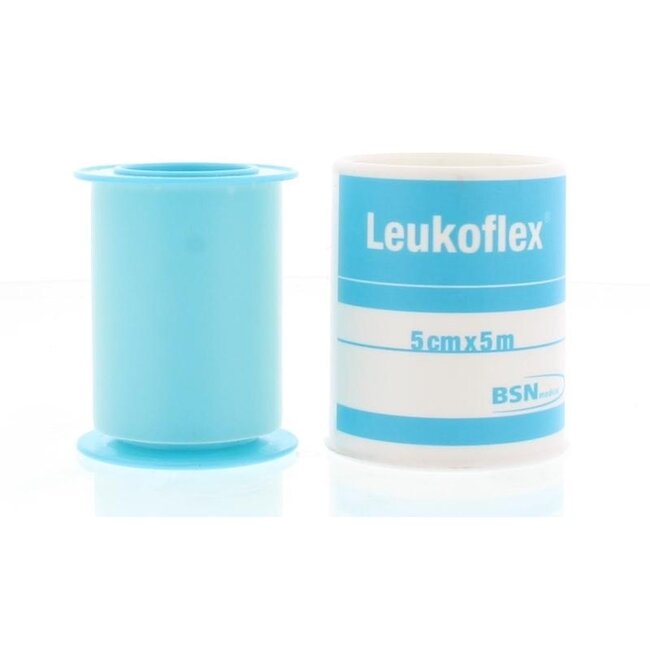 Leukoflex Fixierpflaster 5m x 5cm, 1 Stück